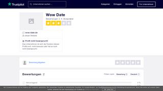 
                            8. Bewertungen von Wow Date | Kundenbewertungen von wow-date.de ...