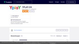 
                            6. Bewertungen von YPLAY | Kundenbewertungen von www.yplay.ch ...