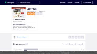 
                            7. Bewertungen von Zooroyal | Kundenbewertungen von www.zooroyal ...