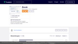 
                            8. Bewertungen von Zoosk | Kundenbewertungen von www.zoosk.com ...