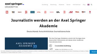 
                            8. Bewirb dich - Axel Springer Akademie