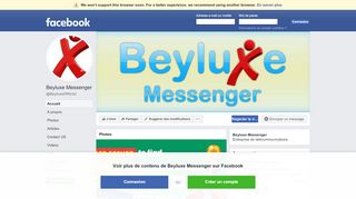 
                            8. Beyluxe Messenger - Accueil | Facebook