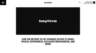 
                            2. Beyoncé: Signup for the Beehive