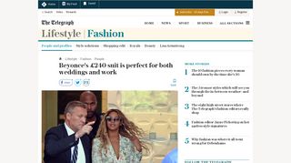 
                            7. Beyonce's £240 suit is perfect for both weddings and work