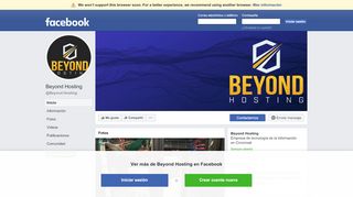 
                            2. Beyond Hosting - Inicio | Facebook