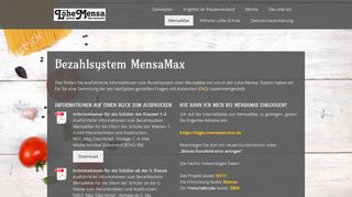 
                            5. Bezahlsystem MensaMax - loehe-mensas Webseite!