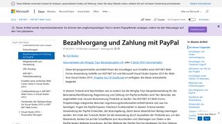 
                            10. Bezahlvorgang und Zahlung mit PayPal | Microsoft Docs