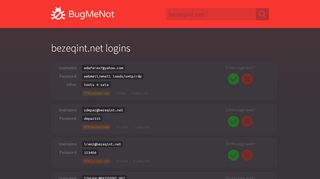 
                            4. bezeqint.net passwords - BugMeNot