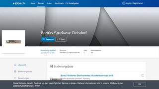 
                            11. Bezirks-Sparkasse Dielsdorf - 1 offene Stelle auf jobs.ch