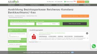 
                            12. Bezirkssparkasse Reichenau Ausbildung: Freie Plätze Konstanz ...
