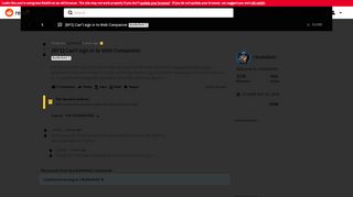 
                            9. [BF1] Can't sign in to Web Companion : Battlefield - Reddit