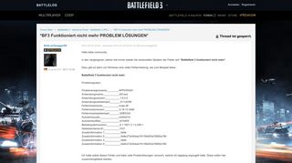 
                            2. *BF3 Funktioniert ni - Foren - Battlelog / Battlefield 3