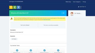 
                            3. BFactory All India Mock CAT - Mock Tests - TCYonline.com