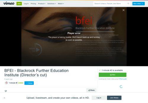 
                            13. BFEI - Blackrock Further Education Institute (Director's cut) on Vimeo