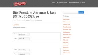 
                            8. Bffs Premium Accounts & Pass - xpassgf