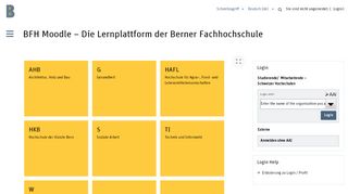 
                            3. BFH Moodle – Die Lernplattform der Berner Fachhochschule - Bern