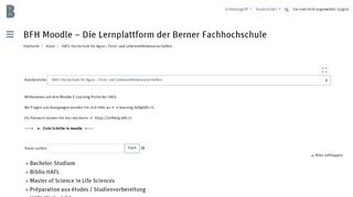
                            7. BFH Moodle – Die Lernplattform der Berner Fachhochschule: HAFL ...