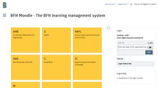 
                            3. BFH Moodle - The BFH learning management system