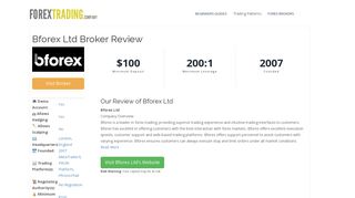
                            13. Bforex Ltd Forex Broker Review: Sign Up Bonus, Spreads & Demo ...