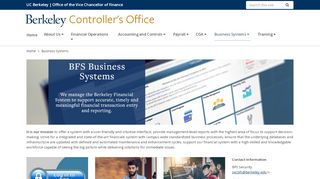 
                            1. BFS Business Systems | Controller's Office - the UC Berkeley ...