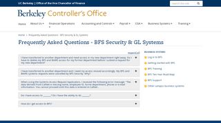 
                            6. BFS Security & GL Systems - Controller's Office - UC Berkeley