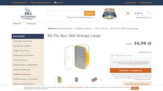 
                            8. BG Fly Box 28A Orange Large | Pudełka muchowe \ BG Fly Boxes ...