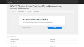 
                            10. BGATE Wireless Access Point User Manual Zoomnetcom ...