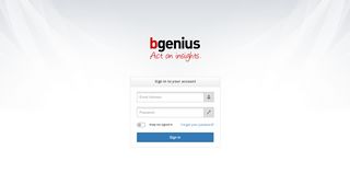 
                            6. bGenius - Act on insights