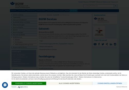 
                            9. BGHW-Services — BGHW-Website - Die BGHW