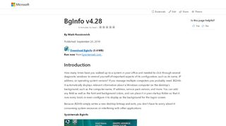 
                            8. BgInfo - Windows Sysinternals | Microsoft Docs