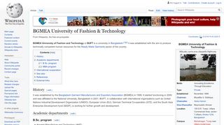 
                            12. BGMEA University of Fashion & Technology - Wikipedia