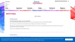 
                            10. BGTV FAQ's - British Gymnastics