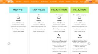 
                            5. BH Telecom: Pregled paketa Moja TV