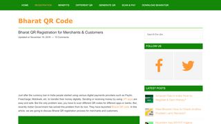 
                            4. Bharat QR Registration for Merchants & Customers - Bharat QR Code