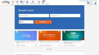 
                            7. Bharathi Tourist Bus Tickets Booking, Bus Reservation - Goibibo