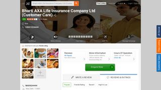 
                            10. Bharti AXA Life Insurance Company Ltd (Customer Care), New ...