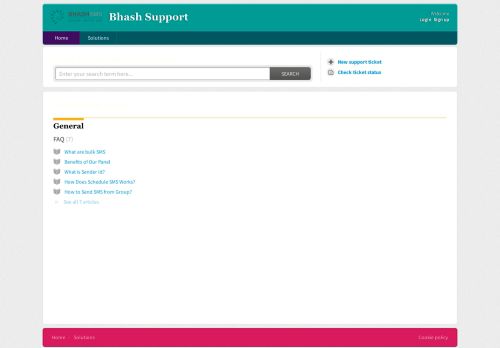 
                            4. Bhash Support: Support