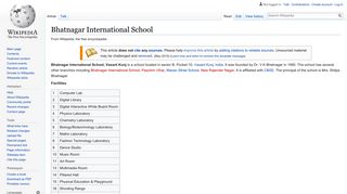 
                            5. Bhatnagar International School - Wikipedia