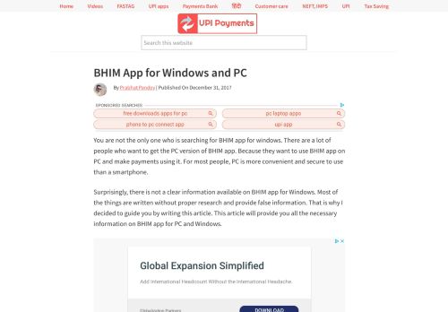 
                            1. BHIM App for Windows and PC - Payments of India