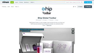 
                            13. Bhip Global Toolbar on Vimeo