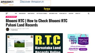 
                            8. {Bhoomi RTC}How to Check Bhoomi RTC (Pahani) - Karnataka Land ...