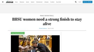 
                            9. BHSU women need a strong finish to stay alive | Sports ...