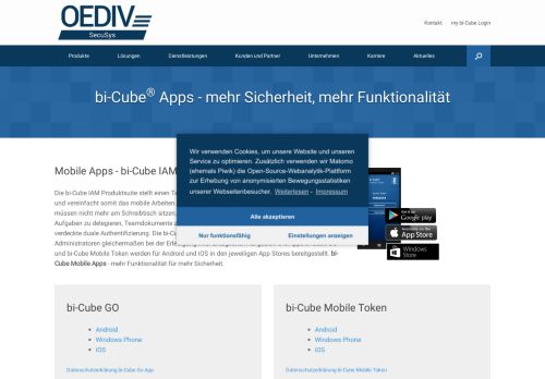 
                            9. bi-Cube GO und Mobile Token - Apps von iSM Secu-Sys AG