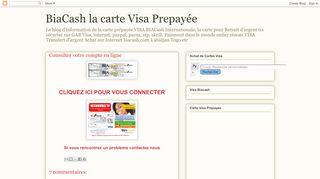 
                            3. BiaCash la carte Visa Prepayée: Consulter votre compte en ...