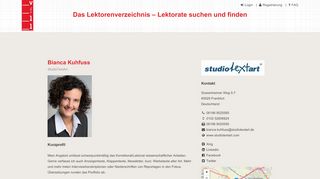 
                            6. Bianca Kuhfuss | StudioTextArt | Das Lektorenverzeichnis – Lektorate ...