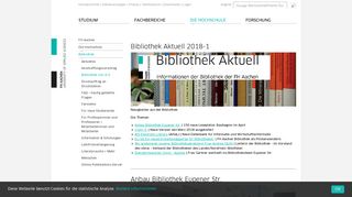 
                            10. BIB-Aktuell 2018-1 - FH Aachen