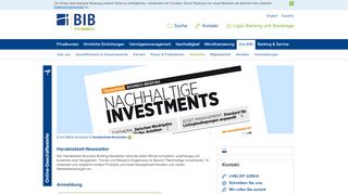 
                            7. BIB Handelsblatt-Newsletter - Bank im Bistum Essen