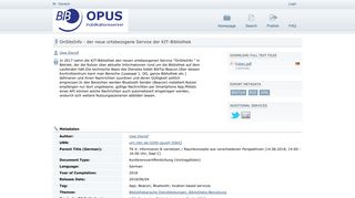 
                            11. BIB: OPUS-Publikationsserver | OnSiteInfo - der neue ortsbezogene ...