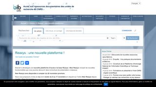 
                            4. BibCnrs - Reaxys : une nouvelle plateforme !