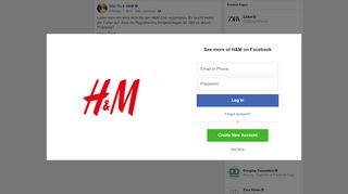 
                            5. Bibi Neu - Leider kann ich mich nicht für den H&M Club... | Facebook